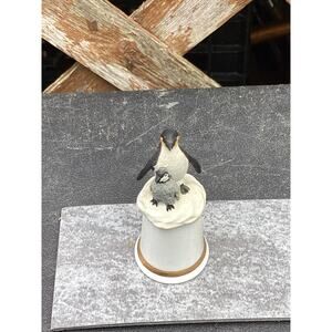 Sterling Classic Brooks & Bentley Gentle Majesty Penguin with Pup Figurine